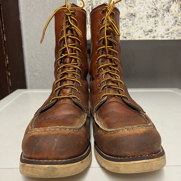 Vtg 70s-80s Moc toe Redwing boots Iconic #877, size 13Bbut fits